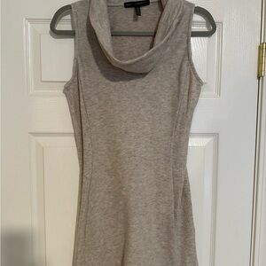 White House Black Market Stone Color, Sleeveless Cowl Neck Sweater. Super soft